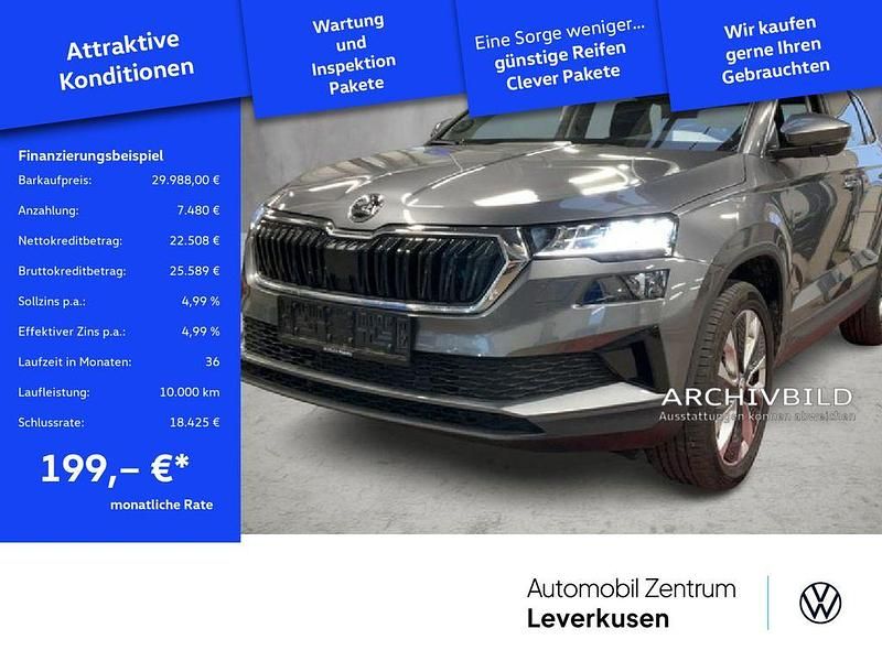 Schwarz Gebraucht 2024 Skoda Karoq Selection SUV | 29.988 € (Guter Preis) - Bild 1/4