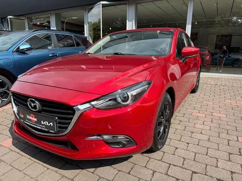 Rot Gebraucht 2017 Mazda 3 Exclusive-Line Limousine | 13.990 € (Fairer Preis) - Bild 1/4