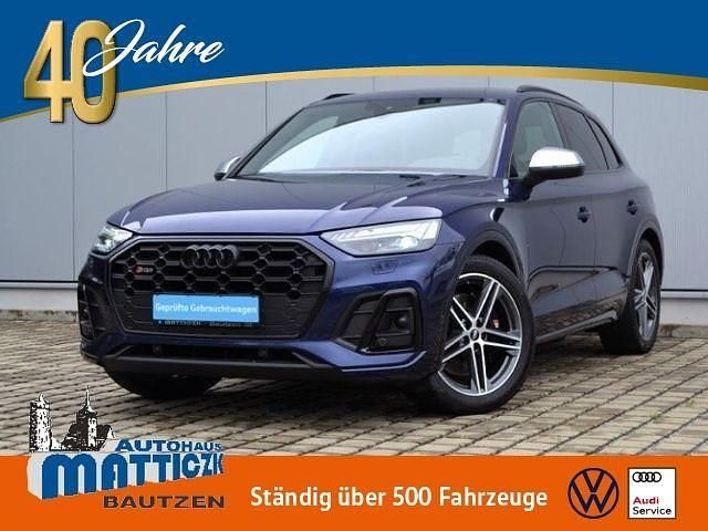 Blau (navarrablau metallic) Gebraucht 2021 Audi SQ5 Ambiente SUV | 56.789 € (Teuer) - Bild 1/4