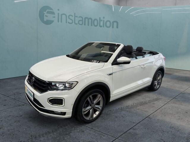 Weiß Gebraucht 2021 VW T-Roc Cabriolet R-line Cabrio | 26.290 € (Fairer Preis) - Bild 1/2