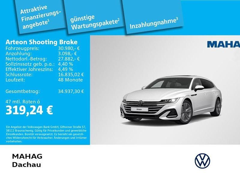 Weiß Gebraucht 2023 VW Arteon R-line Limousine | 30.980 € (Fairer Preis) - Bild 1/1