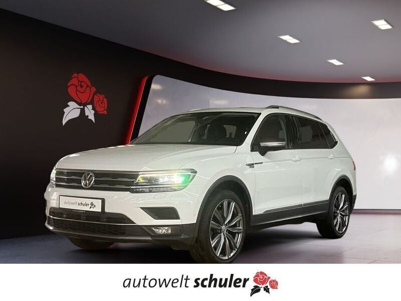 Pure white Gebraucht 2017 VW Tiguan Allspace Highline SUV | 28.329 € (Guter Preis) - Bild 1/4
