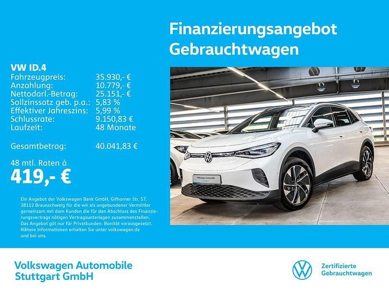 Gletscherweiß metallic Gebraucht 2025 VW ID.4 Pure SUV | 35.930 € (Fairer Preis) - Bild 1/4