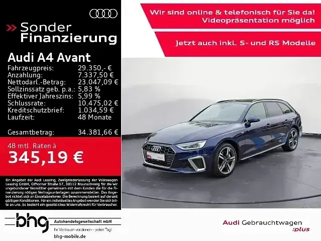 Gebraucht Audi A4 S-Line 204 PS (150 kW) 2023 Kombi