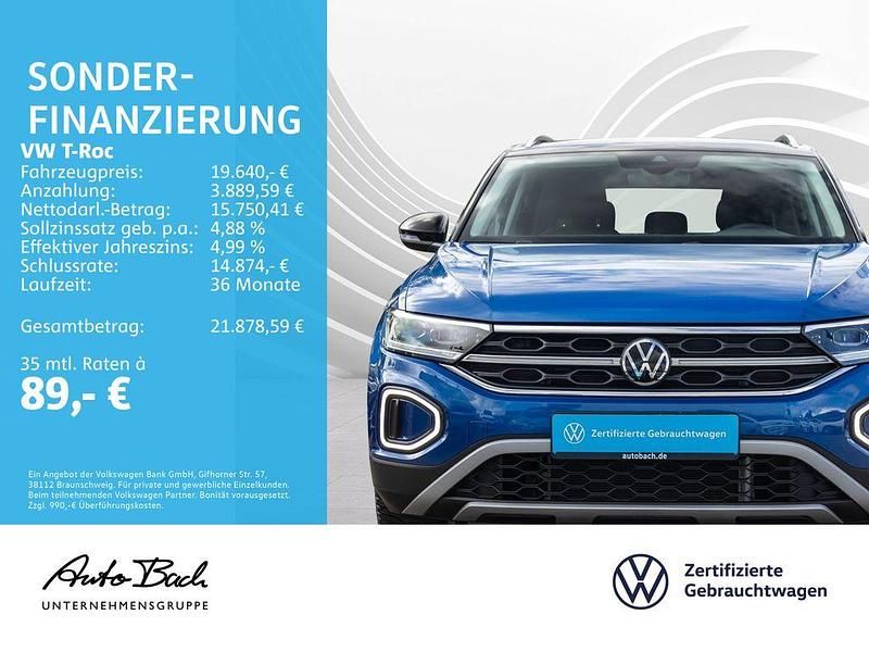Gebraucht VW T-Roc Style 110 PS (80 kW) 2023 Blau SUV