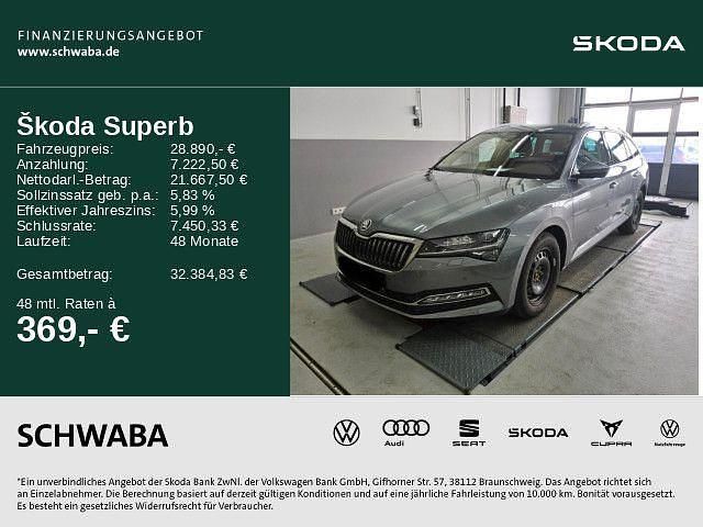 Gebraucht Skoda Superb Style 150 PS (110 kW) 2023 Graphitegrau metallic Kombi