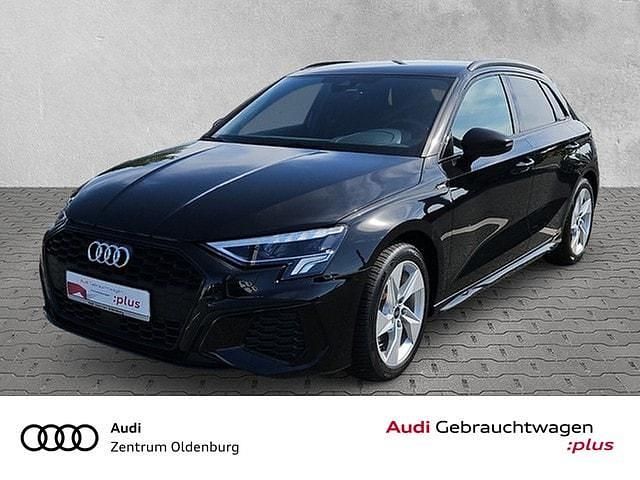 Mythosschwarz metallic Gebraucht 2023 Audi A3 S-Line | 26.997 € (Superpreis) - Bild 1/4
