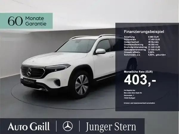 Polarweiss Gebraucht 2024 Mercedes EQB300 SUV | 34.240 € (Superpreis) - Bild 1/4