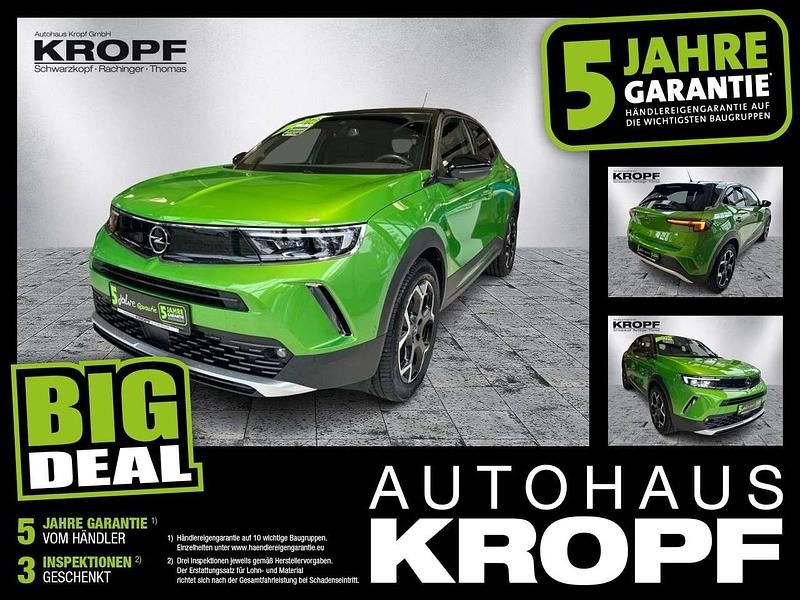 Matcha green/ikone gruen Gebraucht 2021 Opel Mokka-e Ultimate SUV | 15.990 € (Fairer Preis) - Bild 1/4