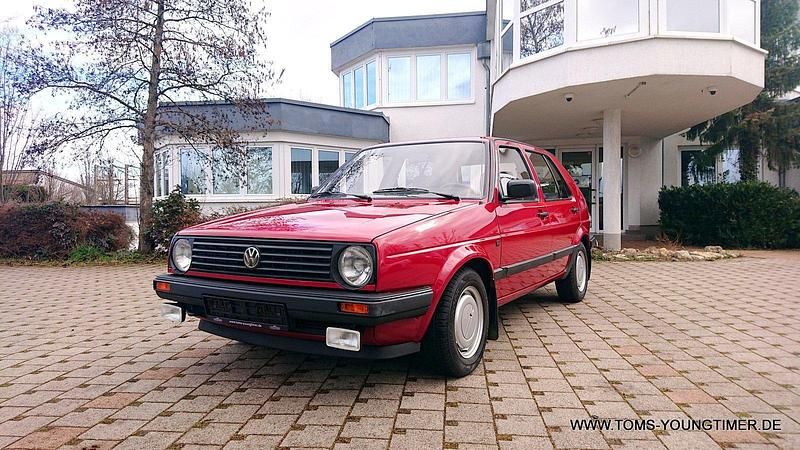 Rot Gebraucht 1990 VW Golf II Kleinwagen | 10.990 € - Bild 1/4