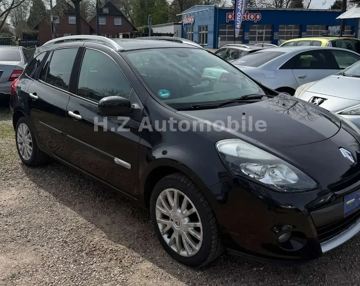 Gebraucht Renault Clio GrandTour Luxe 101 PS (74 kW) 2010 Schwarz Kombi