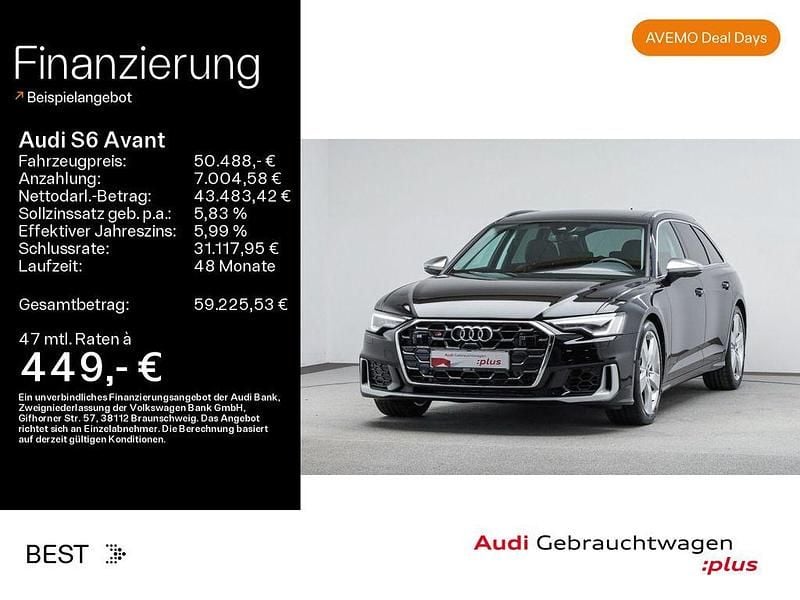 Gebraucht Audi S6 Basis 344 PS (253 kW) 2024 Brillantschwarz Kombi