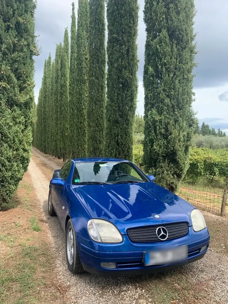 Gebraucht Mercedes SLK200 136 PS (100 kW) 1997 Blau Cabrio