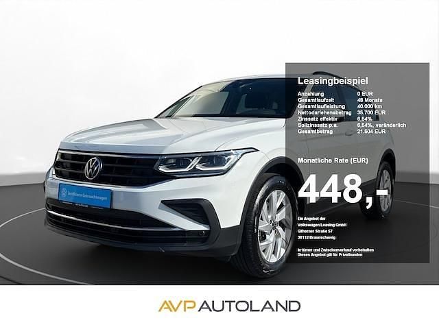 Pure white Gebraucht 2023 VW Tiguan Life SUV | 35.700 € (Fairer Preis) - Bild 1/4