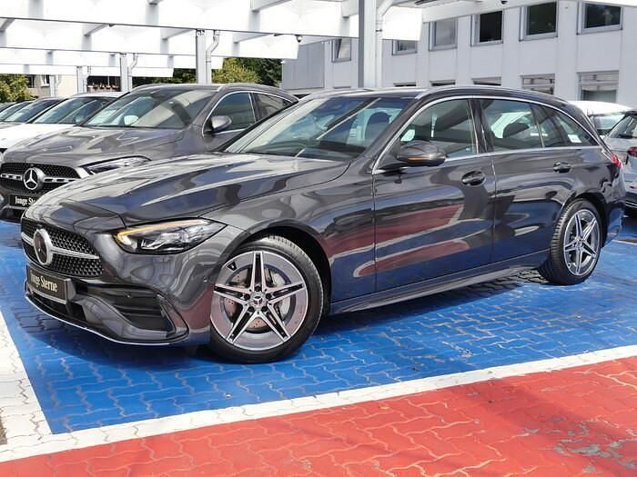 Metalliclack graphitgrau Gebraucht 2024 Mercedes C200 AMG Kombi | 40.890 € (Etwas zu teuer) - Bild 1/4