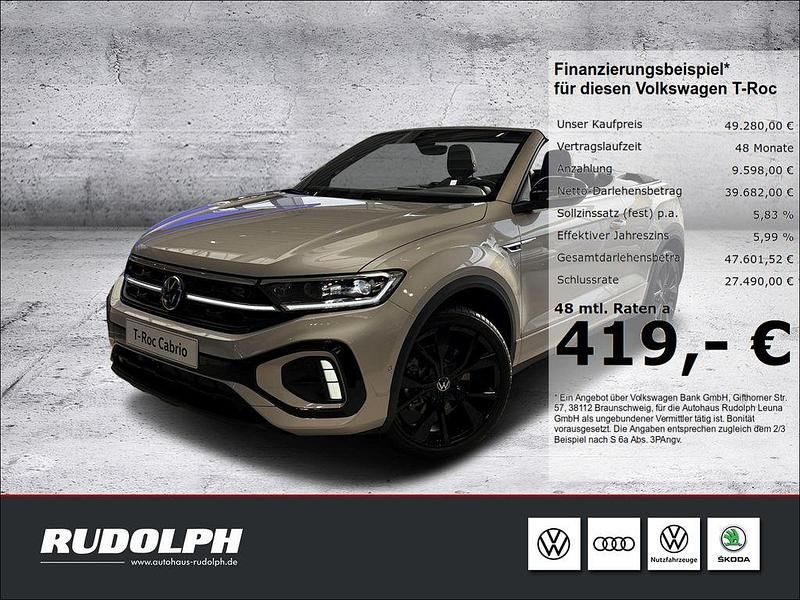 Silber Neu 2025 VW T-Roc Cabriolet R-line Cabrio | 49.280 € (Etwas zu teuer) - Bild 1/4