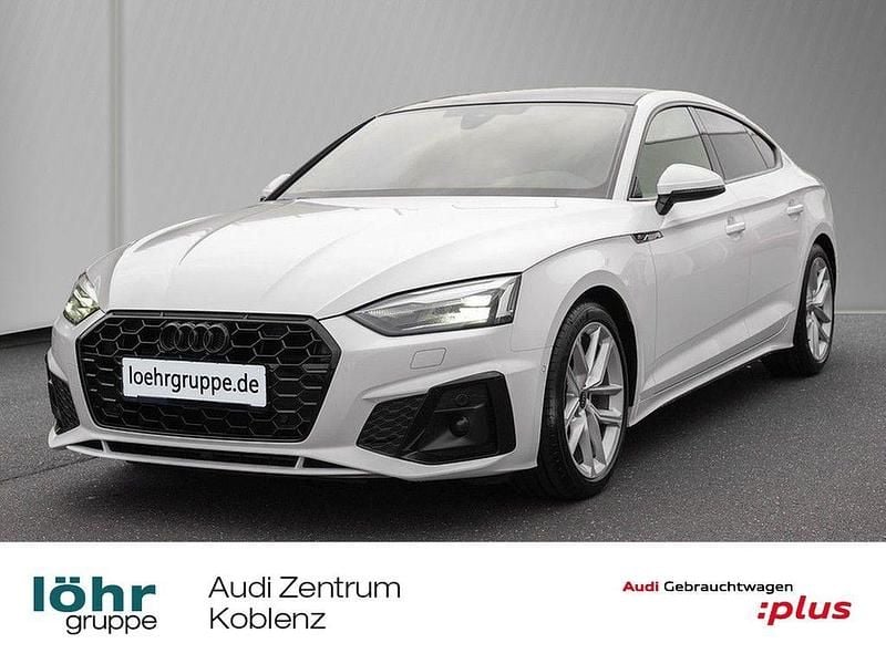 Ibisweiß Gebraucht 2023 Audi A5 Sportback S-Line Kleinwagen | 31.980 € (Guter Preis) - Bild 1/4