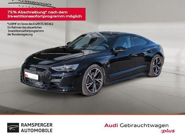Mythosschwarz metallic Gebraucht 2023 Audi e-tron GT quattro Ambiente Limousine | 59.880 € (Superpreis) - Bild 1/4
