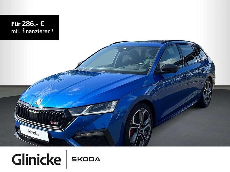 Raceblau metallic Gebraucht 2022 Skoda Octavia RS Kombi | 22.270 € (Guter Preis) - Bild 1/2