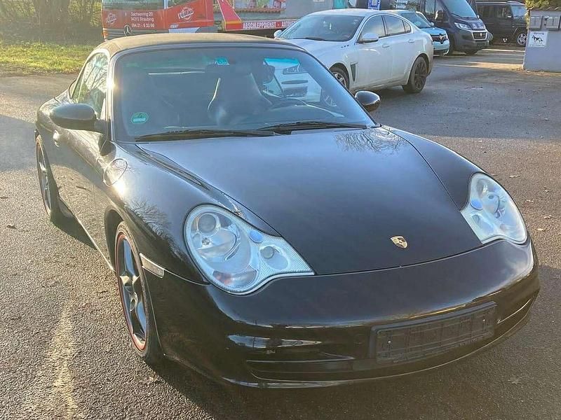 Schwarz Gebraucht 2001 Porsche 911 Carrera 4 Cabriolet Cabrio | 27.900 € (Fairer Preis) - Bild 1/4