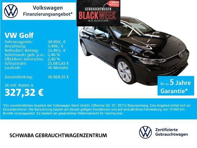 Grenadillschwarz metallic Gebraucht 2025 VW Golf VIII Goal Limousine | 34.790 € (Fairer Preis) - Bild 1/4