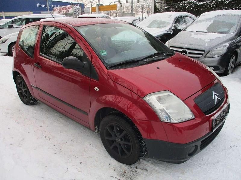 Rot Gebraucht 2006 Citroën C2 Advance Kleinwagen | 490 € (Superpreis) - Bild 1/4