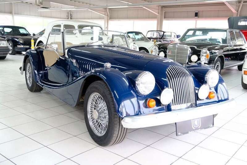 Blau Gebraucht 1988 Morgan Plus 8 Cabrio | 44.900 € - Bild 1/3