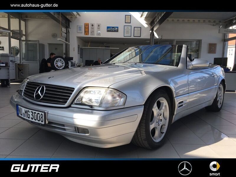 Gebraucht Mercedes SL320 224 PS (164 kW) 2002 Brillantsilber metallic metallic Cabrio