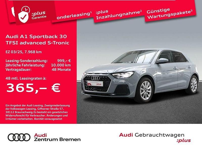 Gebraucht Audi A1 Sportback Advanced Plus 116 PS (85 kW) 2025 Pfeilgrau perleffekt Kleinwagen