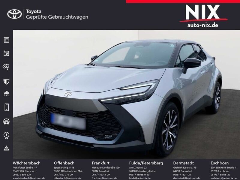 Shimmering silver metallic / dach schwarz Gebraucht 2023 Toyota C-HR Team SUV | 30.990 € (Guter Preis) - Bild 1/4