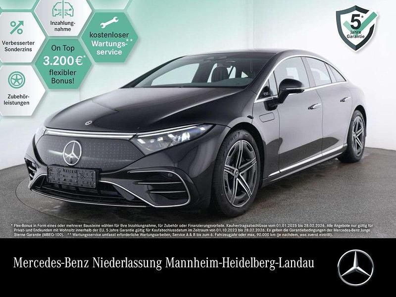Schwarz Gebraucht 2024 Mercedes EQS450+ Advanced Plus Limousine | 75.590 € (Teuer) - Bild 1/3