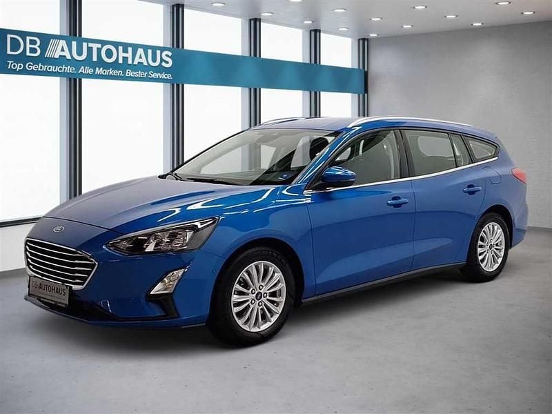 Blau Gebraucht 2021 Ford Focus Titanium Kombi | 13.980 € (Fairer Preis) - Bild 1/4