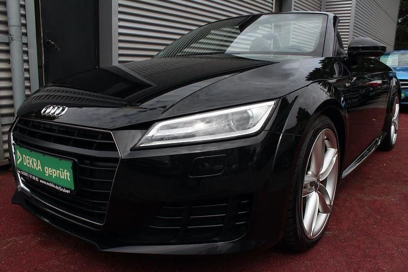 Mythosschwarz Gebraucht 2016 Audi TT Roadster S-Line Cabrio | 20.782 € (Fairer Preis) - Bild 1/4