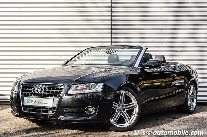 Phantomschwarz metallic Gebraucht 2011 Audi A5 Cabriolet S-Line Cabrio | 10.900 € (Guter Preis) - Bild 1/4