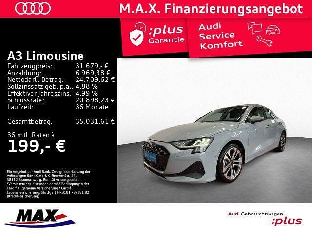 Pfeilgrau perleffekt Gebraucht 2025 Audi A3 Performance Limousine | 31.679 € - Bild 1/3