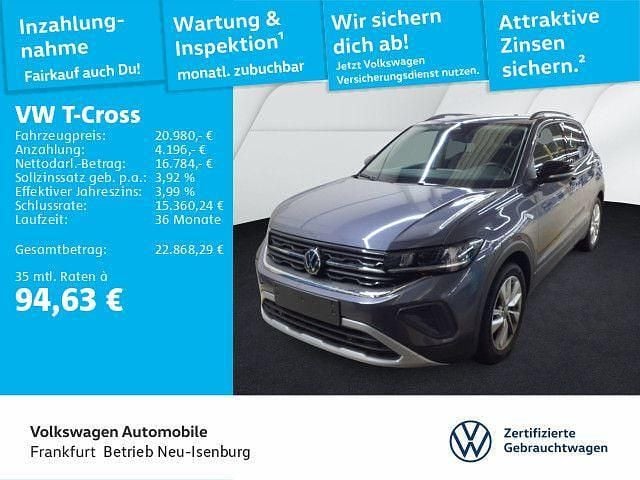 Grau Gebraucht 2025 VW T-Cross Goal SUV | 20.980 € (Guter Preis) - Bild 1/4