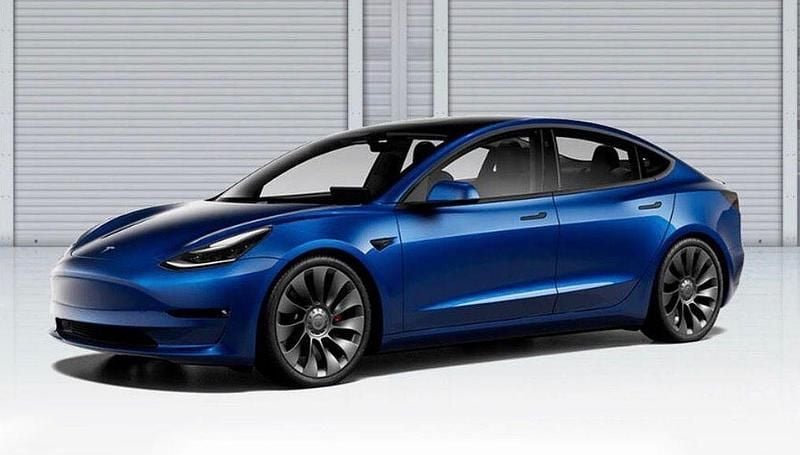 Blau Gebraucht 2021 Tesla Model 3 Performance Limousine | 23.400 € (Superpreis) - Bild 1/4