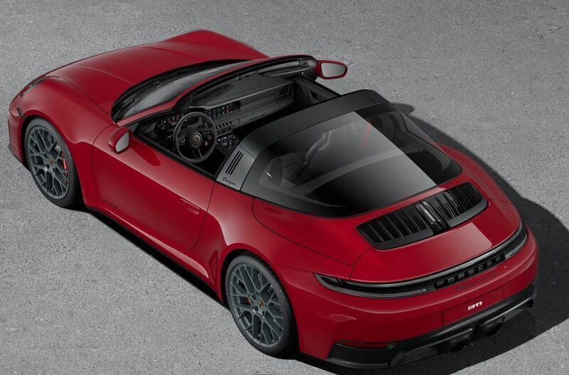 Rot Neu 2025 Porsche 911 Targa 4 Chrono Cabrio | 218.740 € (Superpreis) - Bild 1/4