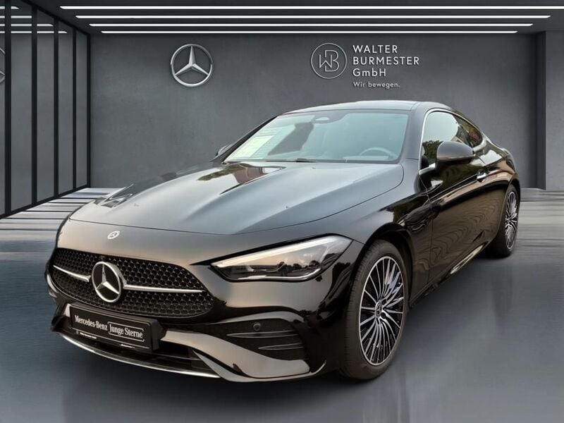 Metalliclack obsidianschwarz Gebraucht 2024 Mercedes CLE220 AMG Coupé | 53.490 € (Guter Preis) - Bild 1/4
