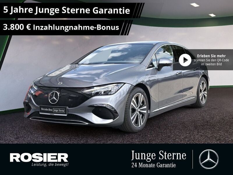 Grau / selenitgrau (metallic) Gebraucht 2024 Mercedes EQE300 Advanced Limousine | 41.890 € - Bild 1/4