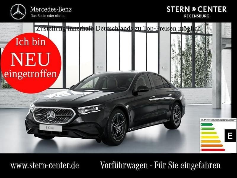 Metalliclack obsidianschwarz Gebraucht 2025 Mercedes E200 AMG Limousine | 56.869 € (Superpreis) - Bild 1/4