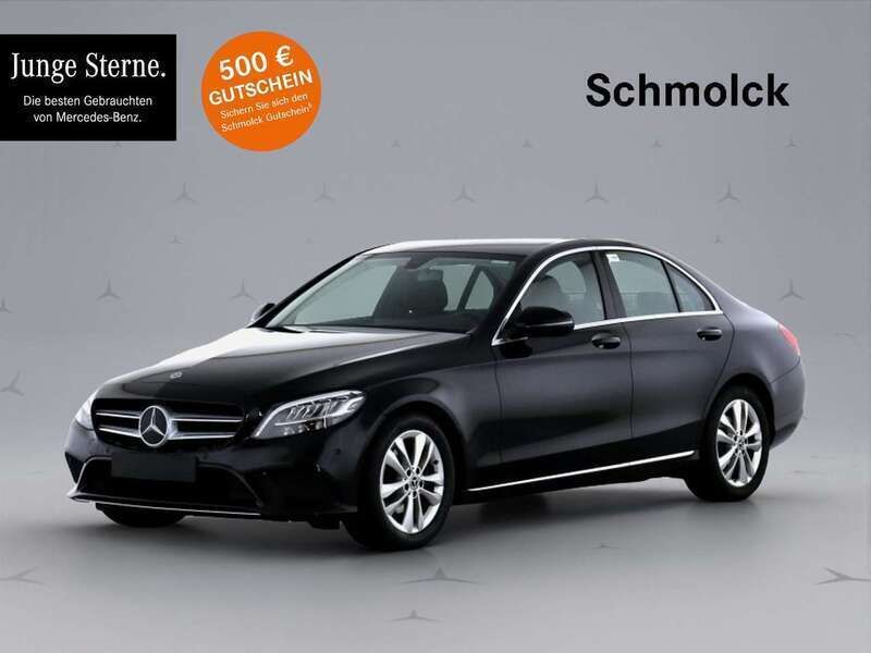 Lack obsidianschwarz Gebraucht 2019 Mercedes C220 Avantgarde Limousine | 26.900 € (Fairer Preis) - Bild 1/4