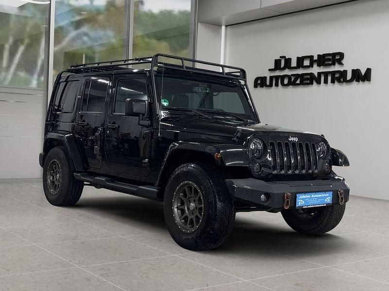 Schwarz Gebraucht 2015 Jeep Wrangler Unlimited Sahara SUV | 24.990 € (Superpreis) - Bild 1/4
