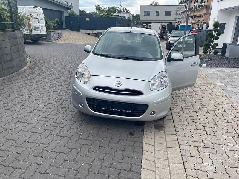 Silber Gebraucht 2013 Nissan Micra Kleinwagen | 5.900 € (Superpreis) - Bild 1/4