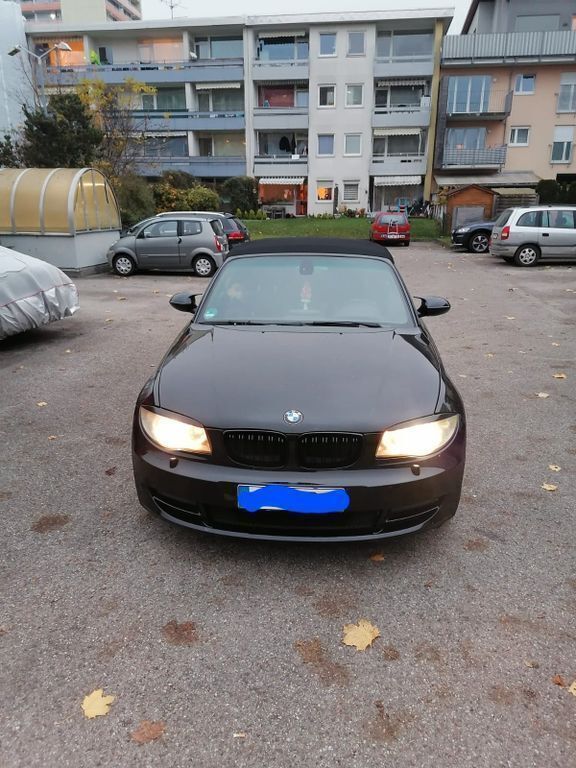 Schwarz Gebraucht 2008 BMW 120 Cabriolet Sport Line Cabrio | 5.490 € (Guter Preis) - Bild 1/4