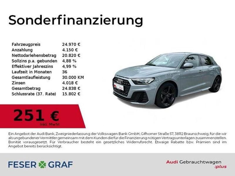 Pfeilgrauperleffekt (metallic) Gebraucht 2024 Audi A1 Ambiente Kleinwagen | 23.970 € (Guter Preis) - Bild 1/4