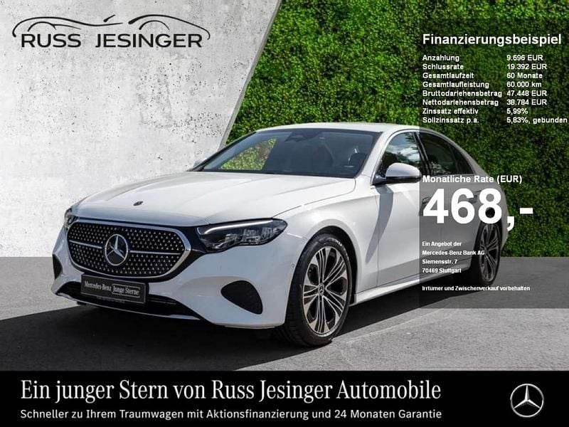 Polar white Gebraucht 2024 Mercedes E220 Avantgarde Limousine | 47.980 € (Superpreis) - Bild 1/4