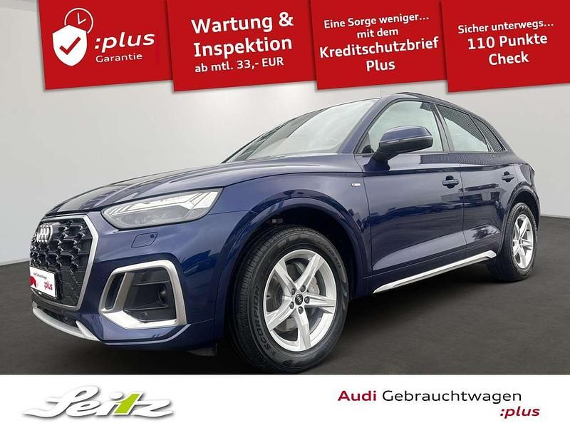 Blau Gebraucht 2021 Audi Q5 S-Line SUV | 35.999 € (Guter Preis) - Bild 1/3