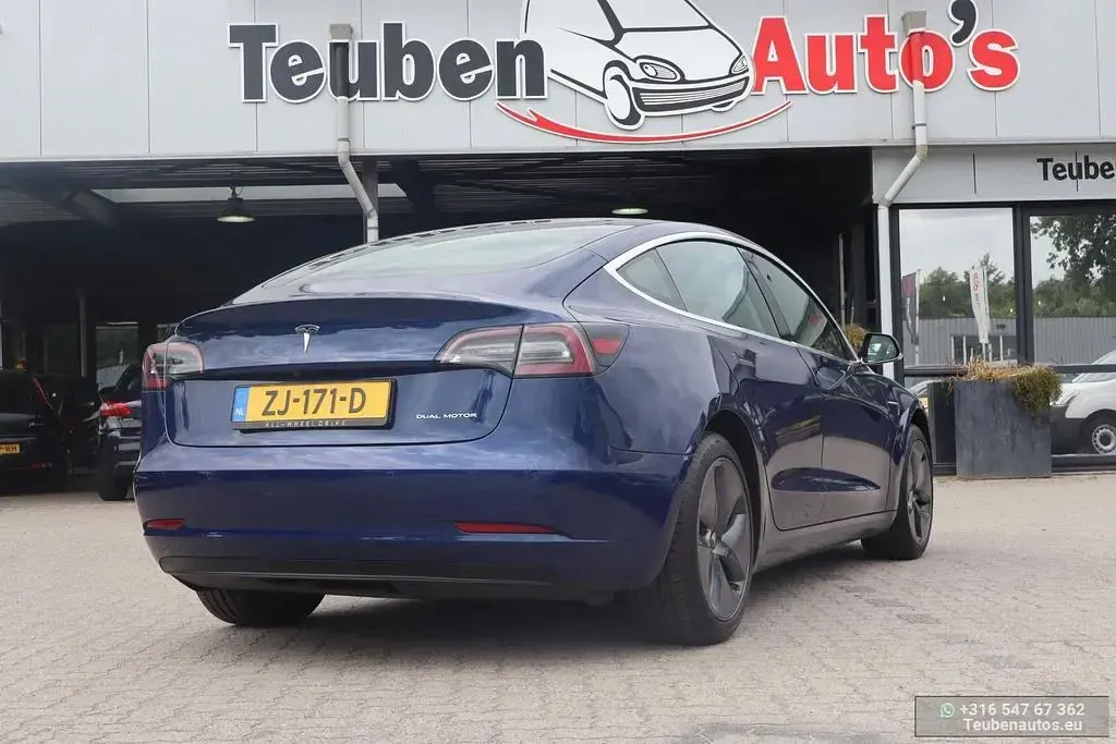 Gebraucht Tesla Model 3 Long Range AWD 258 kW (351 PS) 2019 Blau Limousine