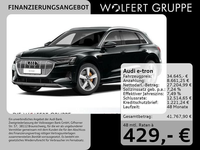 Schwarz Gebraucht 2023 Audi e-tron Advanced Plus SUV | 34.645 € (Guter Preis) - Bild 1/4